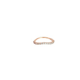 14k Rose Gold .25ct G SI1 Round Diamond Wedding Band Size 6